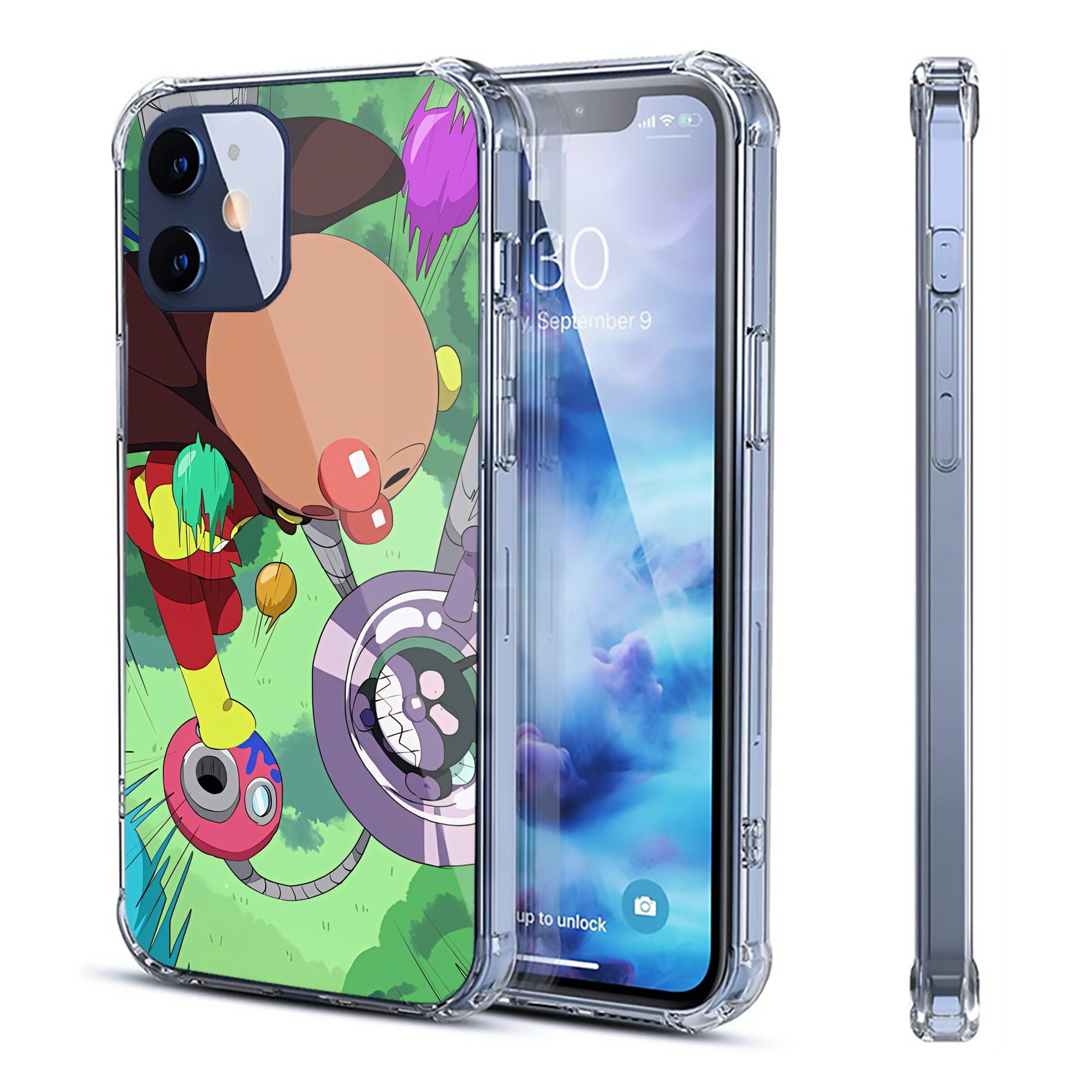 （画像用） アンパンマン Anpanman 【iPhone 12シリーズ対応】透明スマホケース（クリアソフトケース）
